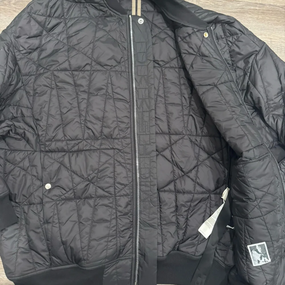 Rick Owens DRKSHDW Cappotto Imbottito Jumbo Flight DU02A3977 Black Quilted Coat - Picture 5 of 11